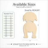 Size reference chart for ROTTWEILER TWO PIECE BACK VIEW