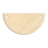 Laser-cut baltic birch silhouette of ROUNDED BANNER SHORT