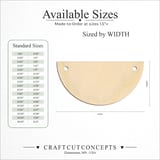 Size reference chart for ROUNDED BANNER SHORT