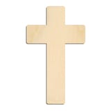 Laser-cut baltic birch silhouette of ROUNDED CROSS