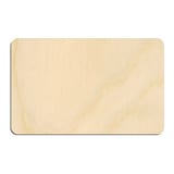 Laser-cut baltic birch silhouette of Rounded Rectangle
