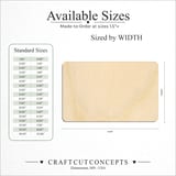 Size reference chart for Rounded Rectangle