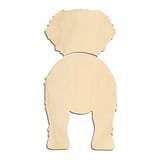Laser-cut baltic birch silhouette of SAINT BERNARD
