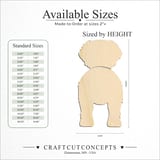 Size reference chart for SAINT BERNARD