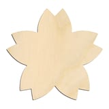 Laser-cut baltic birch silhouette of SAKURA CHERRY BLOSSOM FLOWER