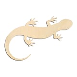 Laser-cut baltic birch silhouette of Salamander