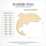 Size reference chart for SALMON FISH