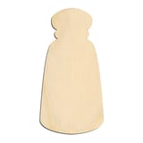 Laser-cut baltic birch silhouette of SALT PEPPER SHAKER