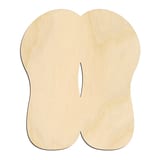 Laser-cut baltic birch silhouette of Sandals