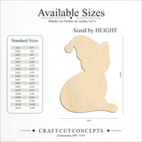 Size reference chart for SANTA HAT CAT