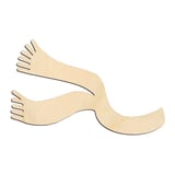 Laser-cut baltic birch silhouette of SCARF