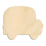 Laser-cut baltic birch silhouette of SCHOOL BUS SIDE SILHOUETTE
