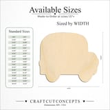 Size reference chart for SCHOOL BUS SIDE SILHOUETTE