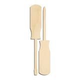 Laser-cut baltic birch silhouette of SCREW DRIVERS