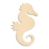 Laser-cut baltic birch silhouette of SEA HORSE CLASSIC