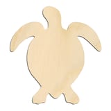 Laser-cut baltic birch silhouette of BROAD SHELL TURTLE