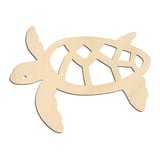 Laser-cut baltic birch silhouette of PATTERN SHELL TURTLE