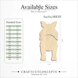 Size reference chart for SHETLAND SHEEPDOG
