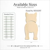 Size reference chart for SHIBA INU TWO PIECE BACK VIEW