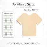 Size reference chart for T-Shirt Silhouette