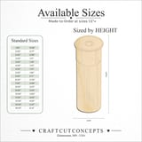 Size reference chart for Shotgun Shell