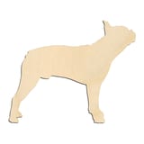 Laser-cut baltic birch silhouette of SHOW DOG BOSTON TERRIER