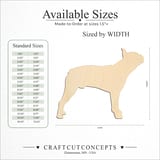 Size reference chart for SHOW DOG BOSTON TERRIER