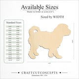 Size reference chart for SHOW DOG COCKAPOO SILHOUETTE