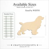 Size reference chart for SHOW DOG COCKER SPANIEL