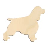 Laser-cut baltic birch silhouette of SHOW DOG ENGLISH SPRINGER SPANIEL