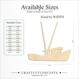 Size reference chart for SHRIMP BOAT