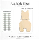 Size reference chart for Silky Terrier Dog Butt