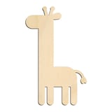 Laser-cut baltic birch silhouette of SIMPLE GIRAFFE