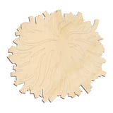 Laser-cut baltic birch silhouette of Single Pom
