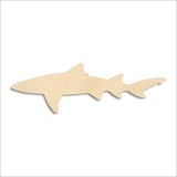 Laser-cut baltic birch silhouette of SMALL SHARK SILHOUETTE