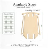 Size reference chart for SNOW SLED CHRISTMAS CLASSIC