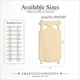Size reference chart for SNOW SLED CHRISTMAS ENGRAVED