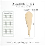 Size reference chart for SNOWMAN NOSE CARROT