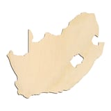 Laser-cut baltic birch silhouette of SOUTH AFRICA