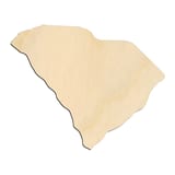 Laser-cut baltic birch silhouette of SOUTH CAROLINA STATE CRAFT VARIANT