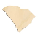 Laser-cut baltic birch silhouette of SOUTH CAROLINA STATE SILHOUETTE