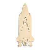 Laser-cut baltic birch silhouette of SPACE SHUTTLE