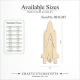 Size reference chart for SPACE SHUTTLE