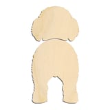 Laser-cut baltic birch silhouette of SPANISH WATER DOG