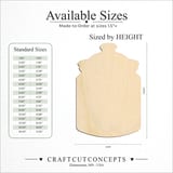 Size reference chart for SPICE JAR