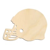 Laser-cut baltic birch silhouette of SPORTS ANGLED BASEBALL HELMET