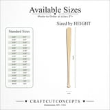 Size reference chart for SPORTS BASEBALL BAT
