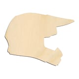 Laser-cut baltic birch silhouette of SPORTS HELMET DIRT BIKE
