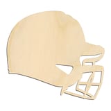 Laser-cut baltic birch silhouette of SPORTS SIMPLIFIED BASEBALL HELMET