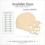 Size reference chart for SPORTS SIMPLIFIED BASEBALL HELMET